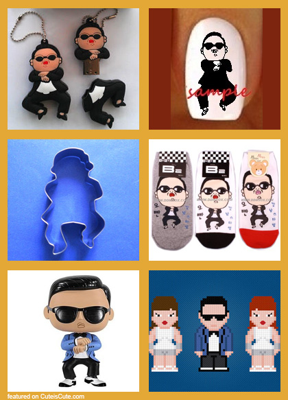 Gangnam style Christmas gifts Gangnem style flash drive, Gangnam nail art, Gangnam socks