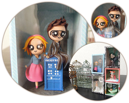Doctor Who and Rose miniature sculpture Doctor Who and Rose miniature sculpture