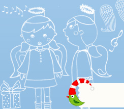 Cute Angels Singing Brush Set