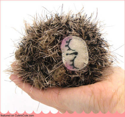 Crochet amigurumi baby hedgehog