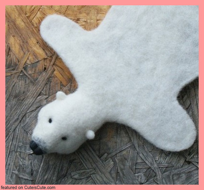 needle felted wool bear skin needle felted wool bear skin