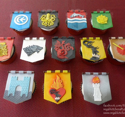 Game of Thrones Sigil Cupcakes