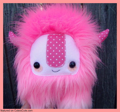 Pink Stuffed Yeti