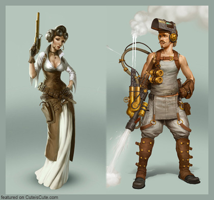 Steampunk Star Wars concept art