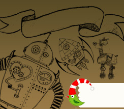 Steampunk Christmas Brushes