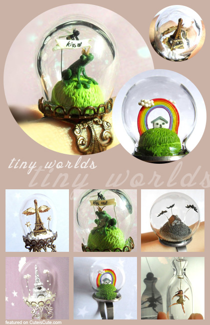 Tiny enchanted world rings