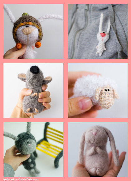 Adorable crochet toys